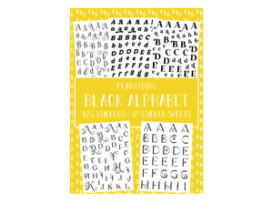 Black Alphabet - Sticker book