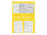 Black Alphabet - Sticker book