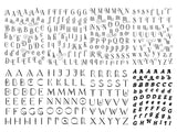 Black Alphabet - Sticker book