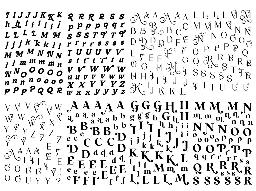 Black Alphabet - Sticker book