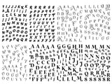 Black Alphabet - Sticker book