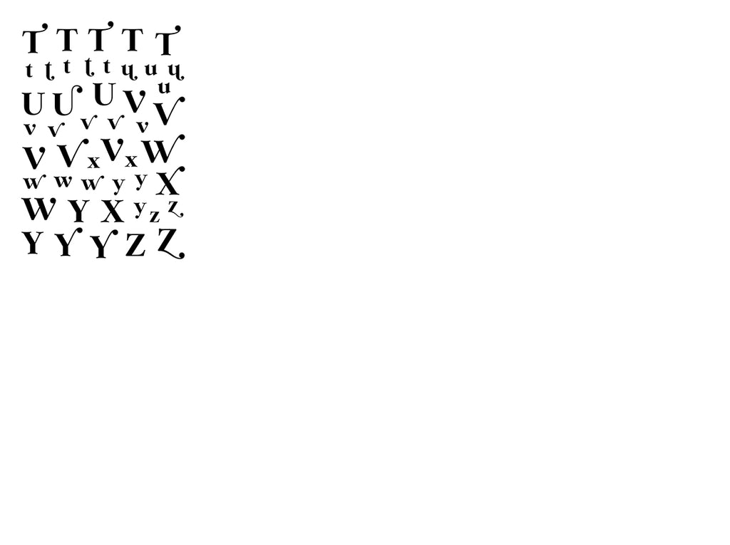 Black Alphabet - Sticker book