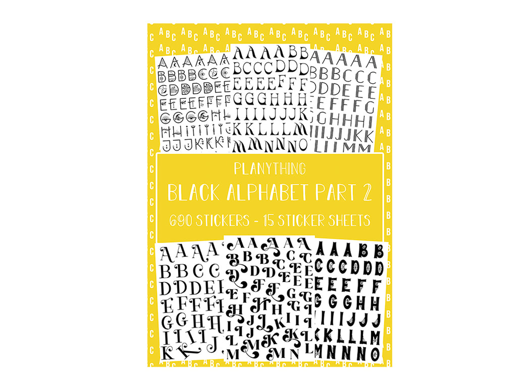 Black Alphabet PART 2