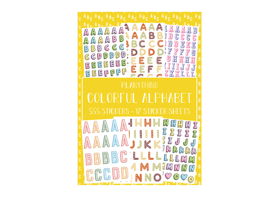 Colorful Alphabet - Sticker book