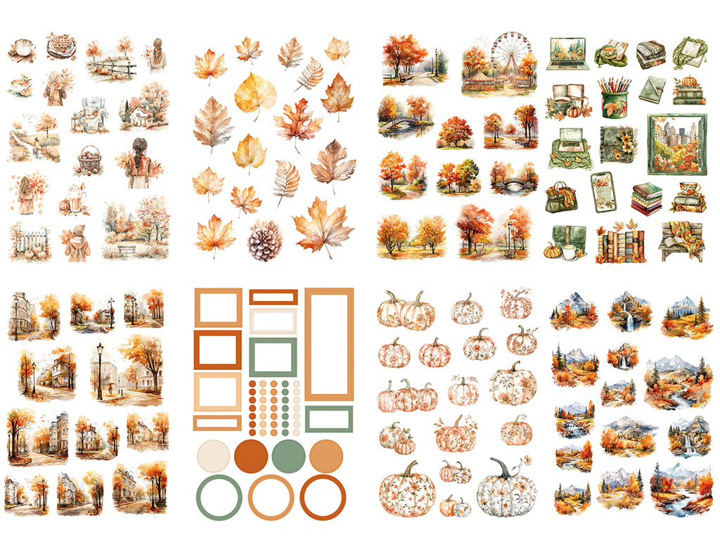 Fall Vibes - Sticker book