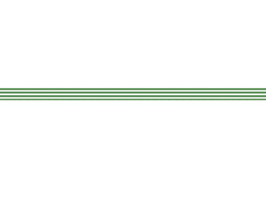 Green and White horizontal stripes  - 0,8 cm - Skinny washi tape