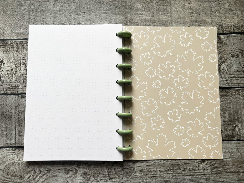 Autumn Days- A5 - Dotted Notebook with Discs