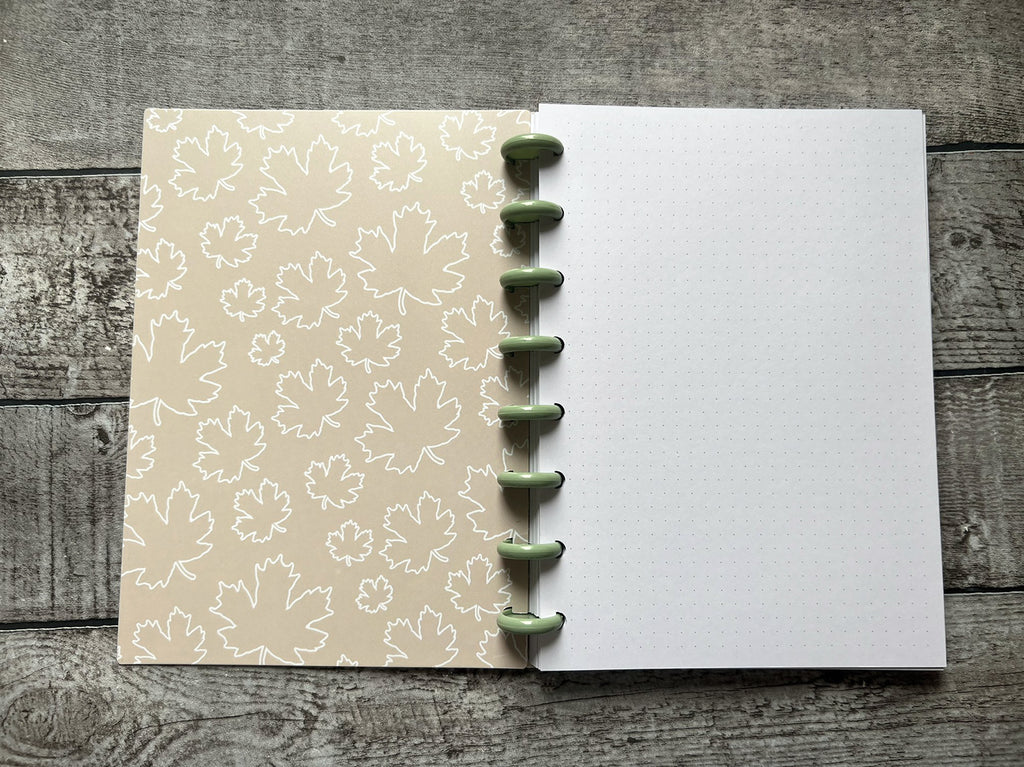 Autumn Days- A5 - Dotted Notebook with Discs
