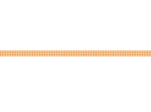 Soft Orange with Dark Orange Grid - 0,8 cm - Skinny Washi Tape
