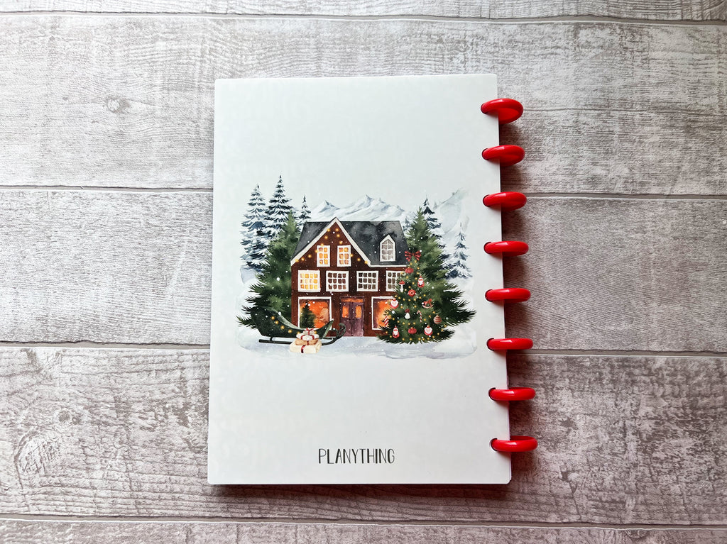 Happy Holidays - A5 - Dotted Notebook With Discs