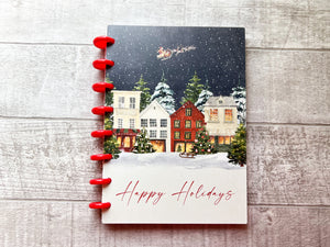Happy Holidays - A5 - Dotted Notebook With Discs