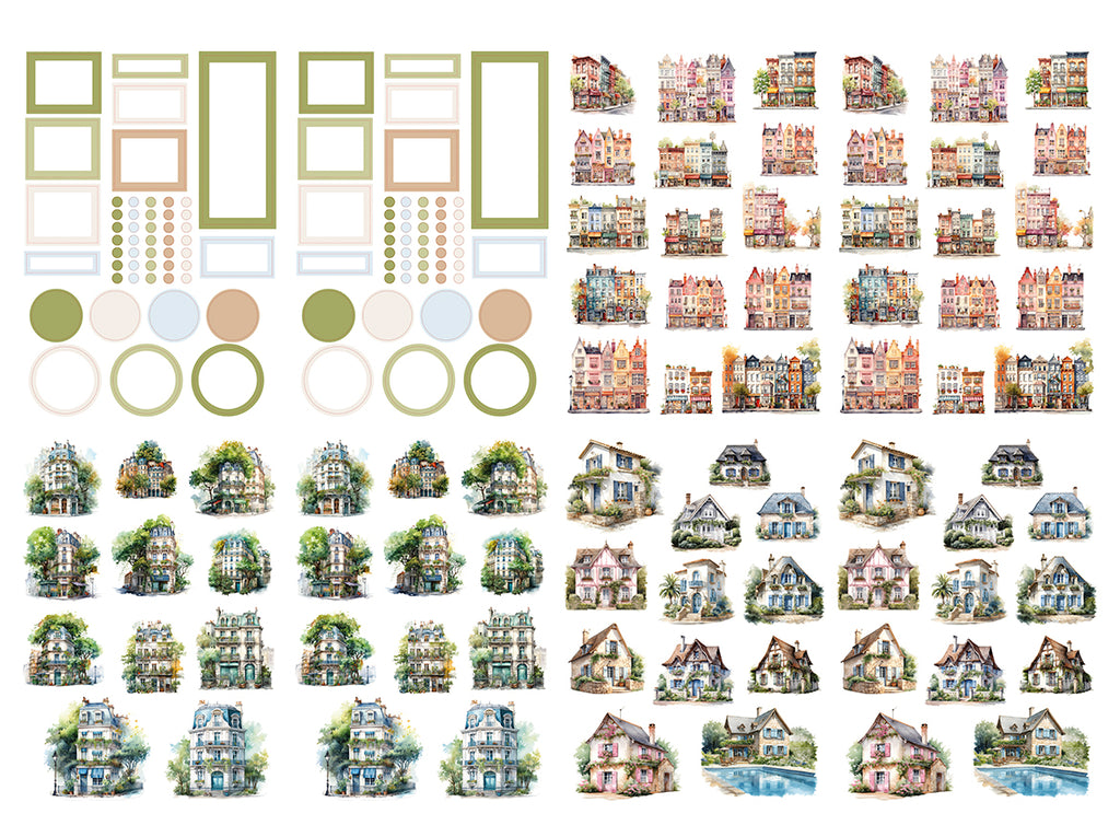 Pretty Houses - Sticker book