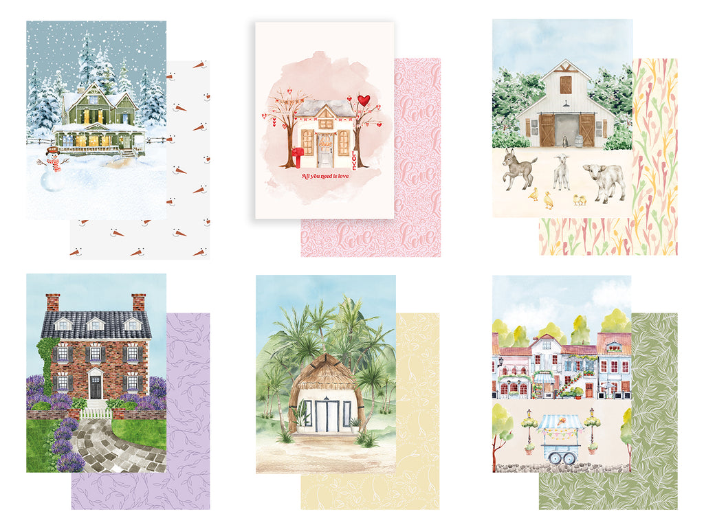 12 Dividers - Seasonal Houses