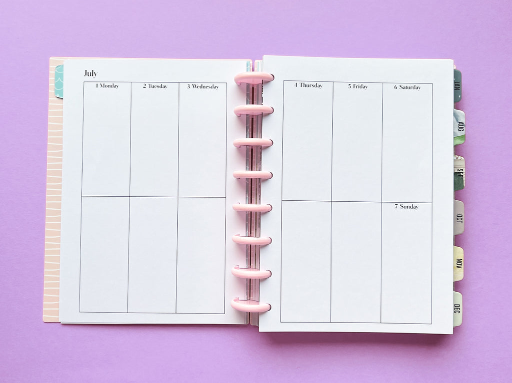 Planner - Seasonal Houses - Vertical layout -  A5 size