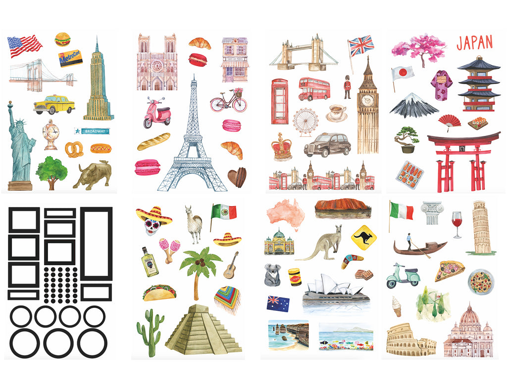 Travel around the world - Sticker book