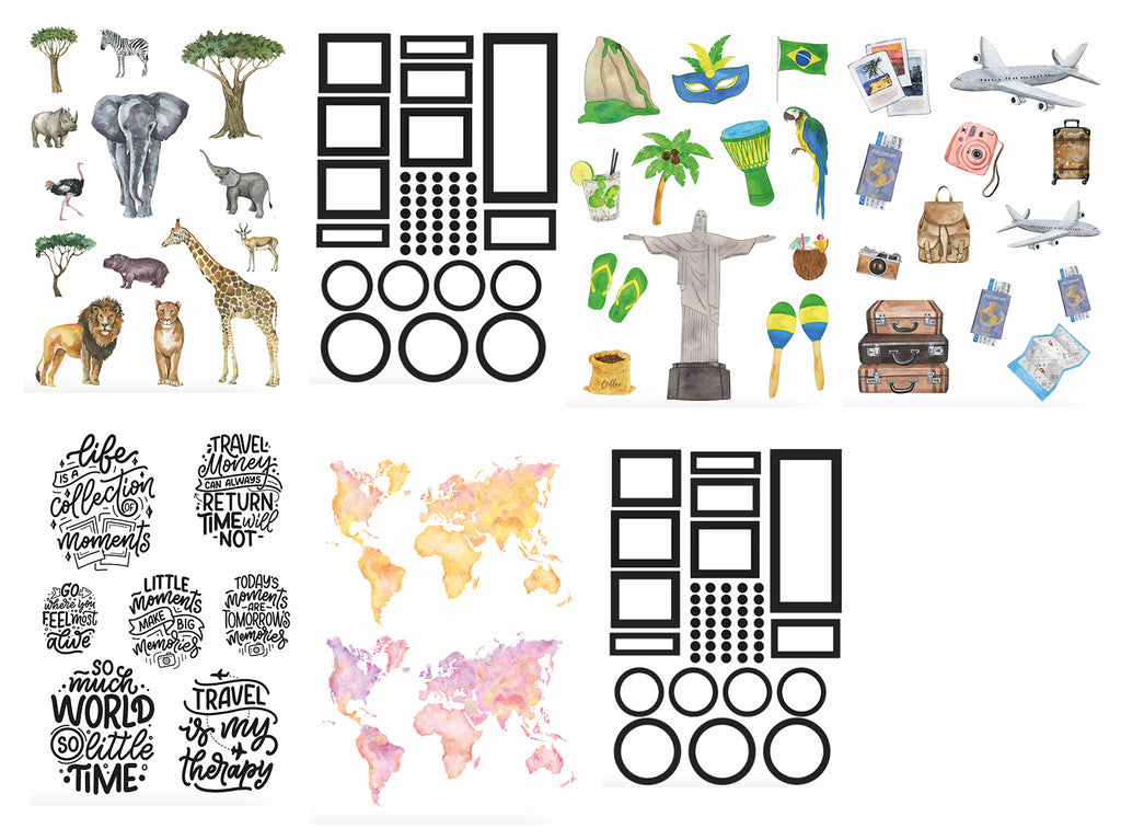 Travel around the world - Sticker book