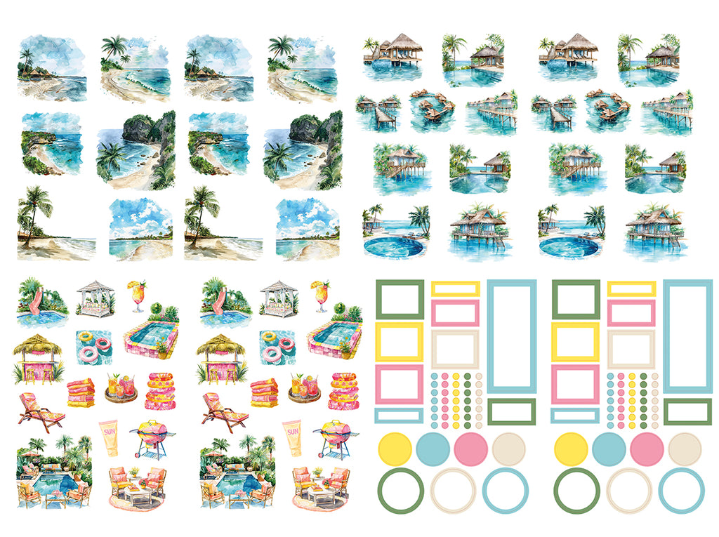 Tropical Treasures - Sticker book