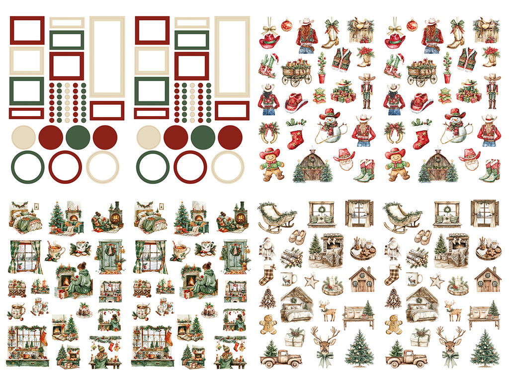 Christmas Farmhouse - Sticker book