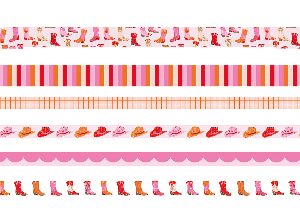 Cowgirl Vibes washi tape bundle