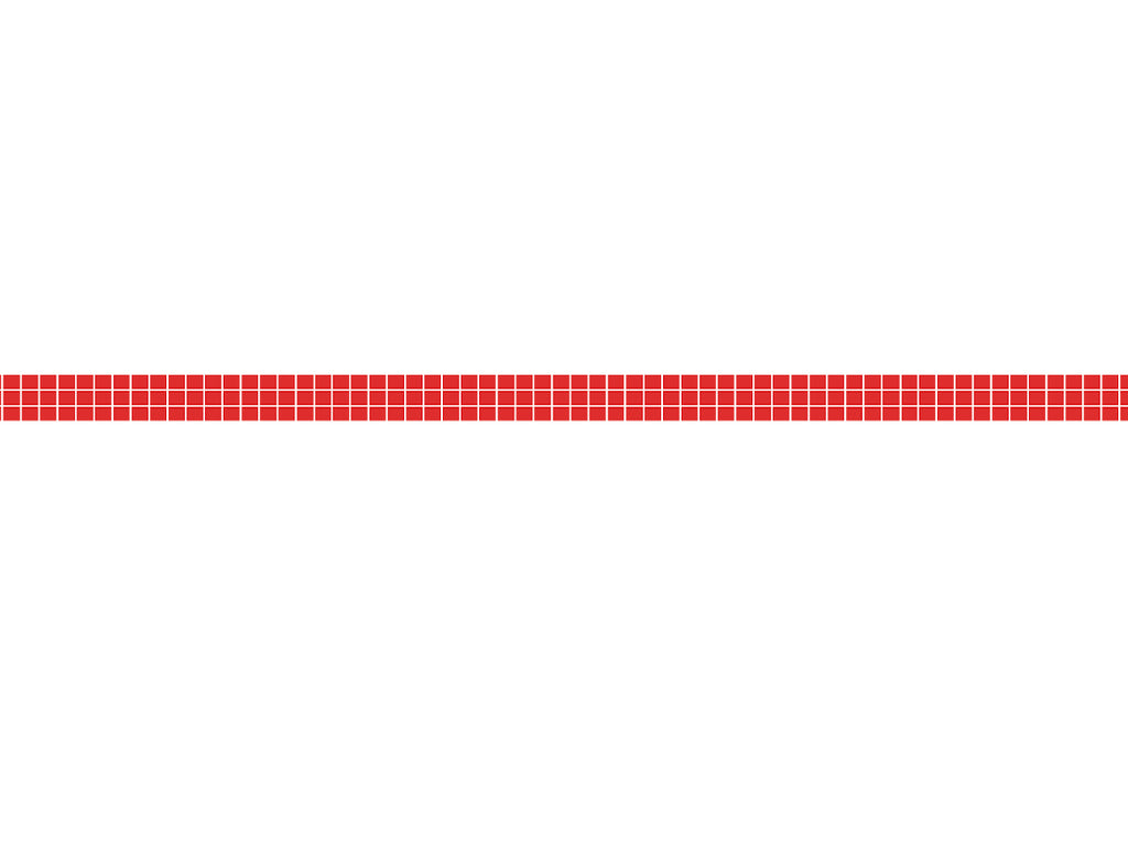 Red grid  - 0,8 cm - Skinny washi tape