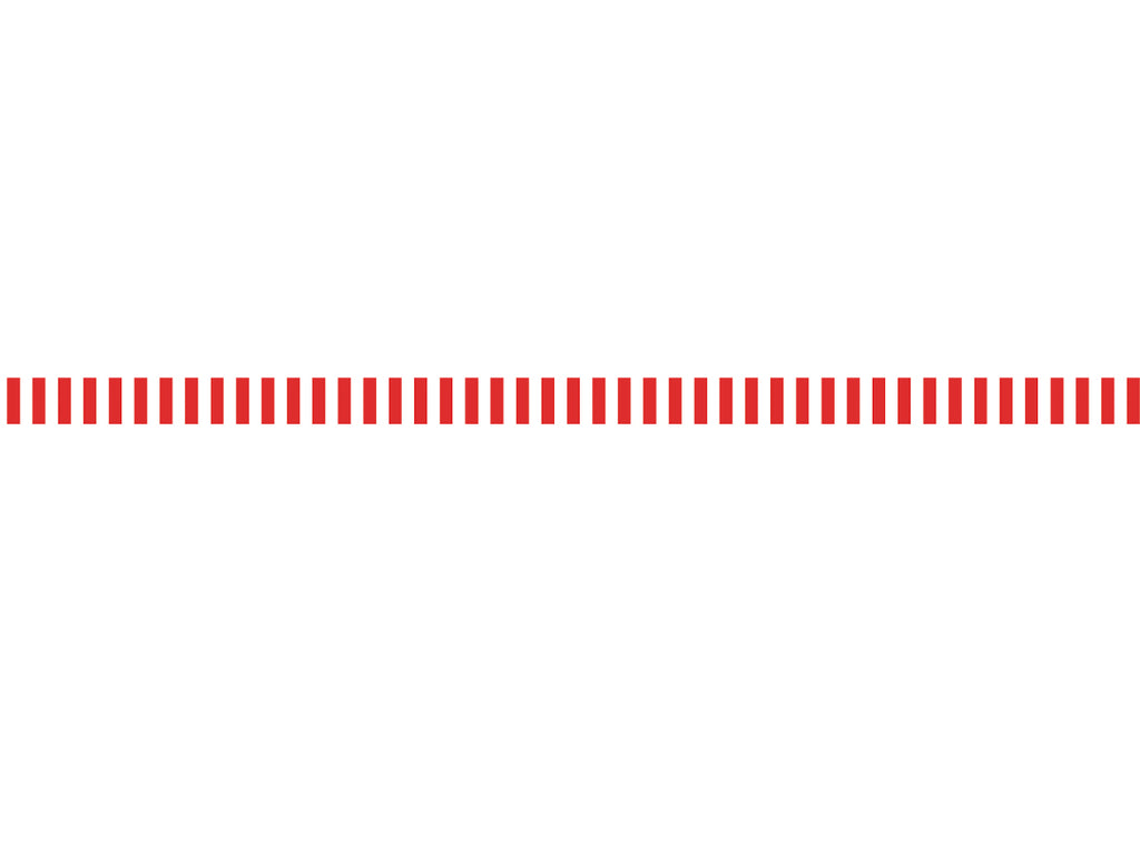 Red and white stripes  - 0,8 cm - Skinny washi tape