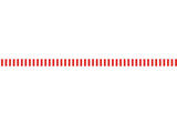 Red and white stripes  - 0,8 cm - Skinny washi tape