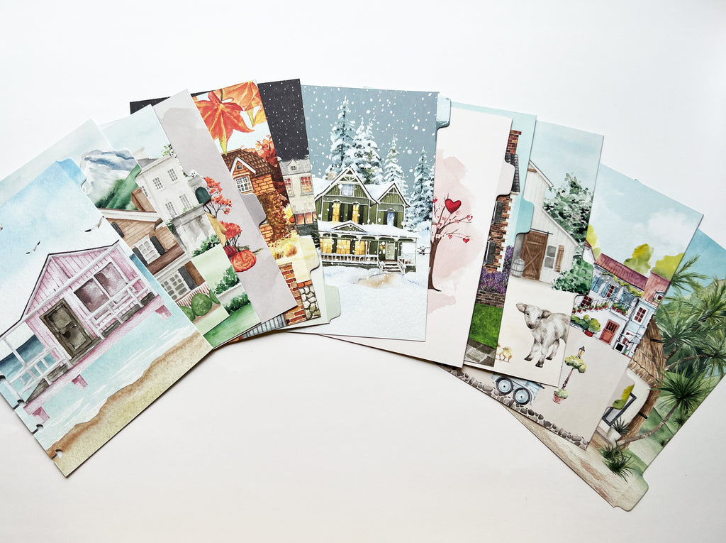 12 Dividers - Seasonal Houses