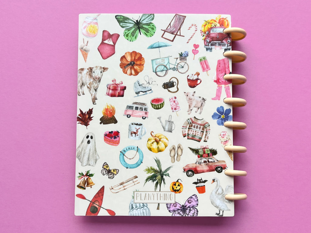 Planner - Seasonal Days - Functional Vertical Layout - A5 size