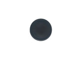 8 Black plastic discs - 3,8 cm / 1,5 inch