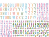 Colorful Alphabet - Sticker book