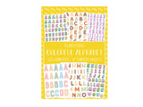 Colorful Alphabet - Sticker book