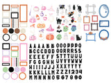 Complete release in 1 click (4 sticker books, 12 washi tapes)