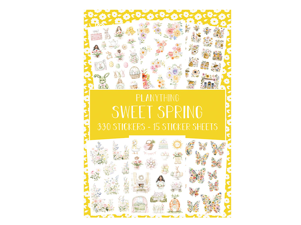 Sticker Book Spring Sweet Spring - Sticker book – Planything
