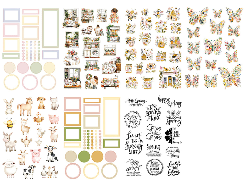 Sticker Book Spring Sweet Spring - Sticker book – Planything