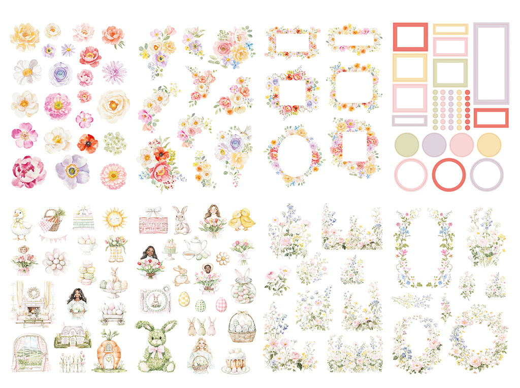 Sticker Book Spring Sweet Spring - Sticker book – Planything