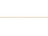 Beige scalloped - 0,8 cm - Skinny washi tape