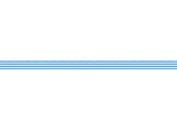 Bright Blue and White horizontal stripes - 0,8 cm - Skinny washi tape