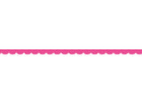 Bright Pink scalloped - 0,8 cm - Skinny washi tape
