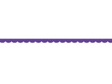 Dark purple scalloped - 0,8 cm - Skinny washi tape
