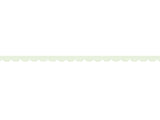 Pastel green scalloped - 0,8 cm - Skinny washi tape