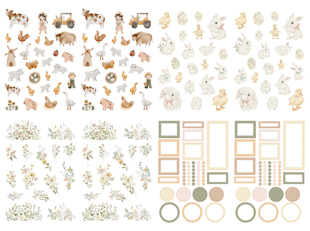 Sticker Book Spring Spring Days - Sticker book – Planything