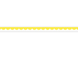 Lemon Yellow - Scalloped  - 0,8 cm - Skinny Washi Tape