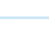 Light Blue and White horizontal stripes - 0,8 cm - Skinny washi tape