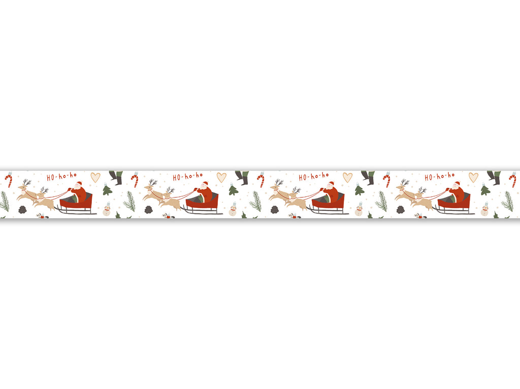 Santa Claus and his sleigh - 1,5 cm - Washi tape
