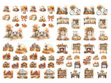 Fall Farmhouse  - Sticker book