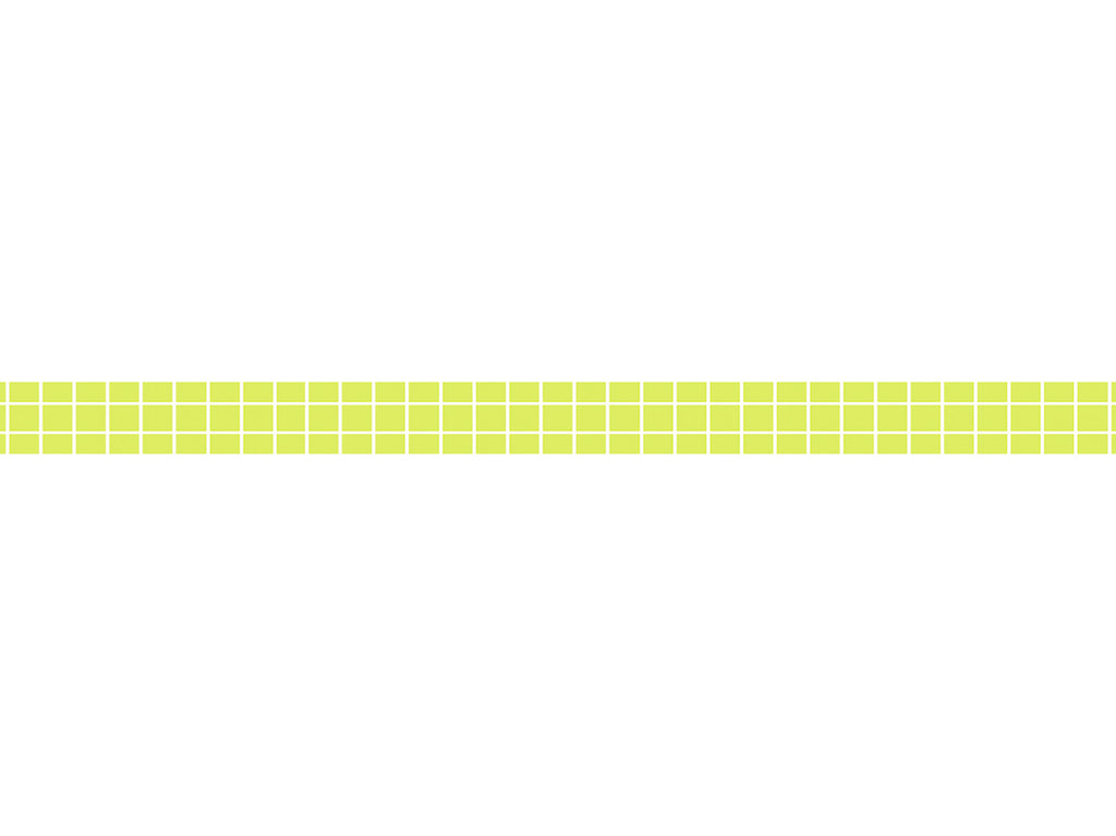 Bright Yellow Grid  - Washi tape