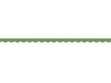 Dark green scalloped - 0,8 cm - Skinny washi tape