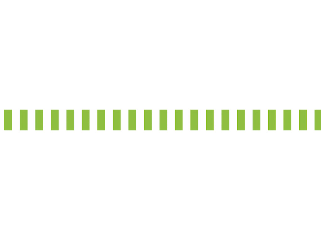Bright Green with White Stripes - Washi tapes