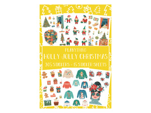 RESERVED BUNDLE Planything Christmas top House & Trees sticker book