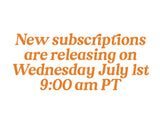 Monthly Planner Subscription